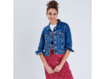 Veste droite en jean
