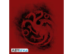 GAME OF THRONES - Tshirt "Targaryen" homme MC rouge & noir