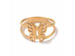 BUTTERFLY BAGUE ACIER INOXYDABLE