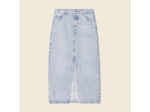 Jupe midi droite en jean