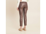 Pantalon ajusté enduit 7/8ème