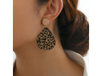 Boucles d'oreilles léopard vintage, 974 île de la Réunion