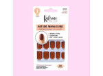 PRESS ON NAILS UNIS- MARRON FONCE