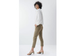 Pantalon chino couleur cropped slim