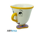 DISNEY - Pck premium Belle&la Bête Mug3D+Porte-clés3D+Pin's"Zip Rose"