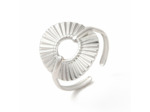 COROLLE BAGUE ACIER INOXYDABLE