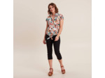 Chemise manches courtes nouée