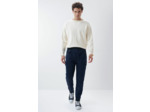 Pantalon Tapered cargo en tissu teinté