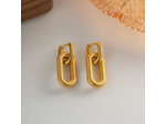 Boucles d'oreilles ovale 974,île de la Réunion