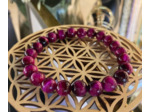 Bracelet œil de tigre rose