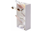 Yamazaki - Etui de rangement de maquillage -Tower blanc
