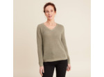 Pull manches longues col en V