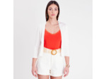 Gilet court ouvert