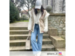 Jeans wide leg taille haute