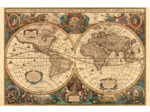 Ravensburger - Puzzle Adulte - Puzzle 5000 pièces - Mappemonde antique