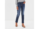 Jeans girlfriend taille haute