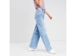 Jeans wide leg taille haute