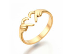HANDHEART BAGUE ACIER INOXYDABLE