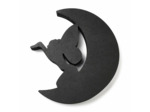 Etagère murale lune et fée pour minéraux