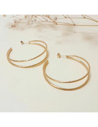 Boucles Créoles Victoire - Dorées