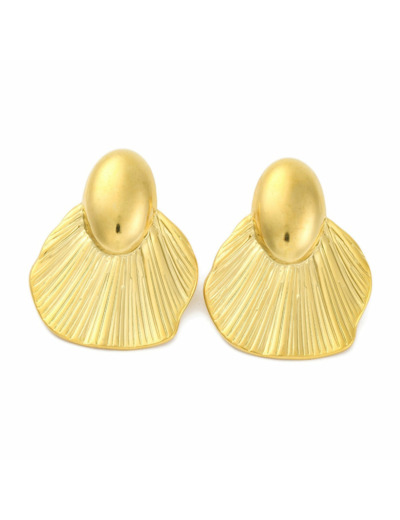 Clou d'oreille acier inoxydable pétale