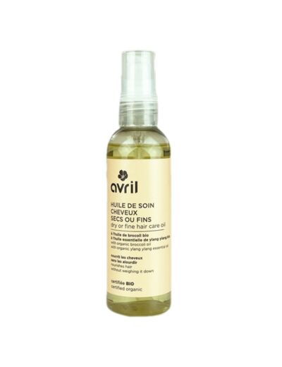 Huile de soin cheveux secs ou fins 100 ml