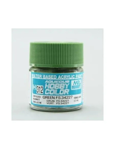 PEINTURE MAQUETTE MR HOBBY H312 VERT SATINÉ FS34227 10ML