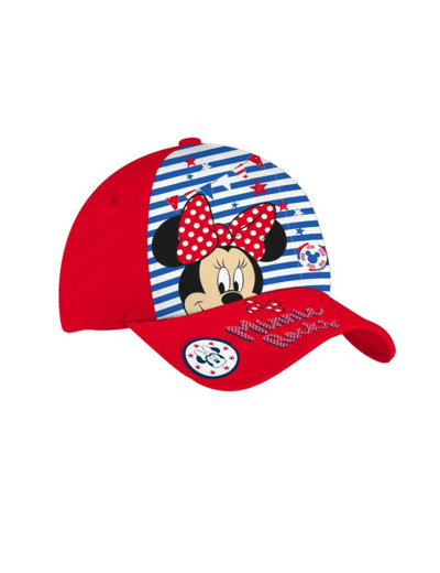 Casquette fille rouge minnie