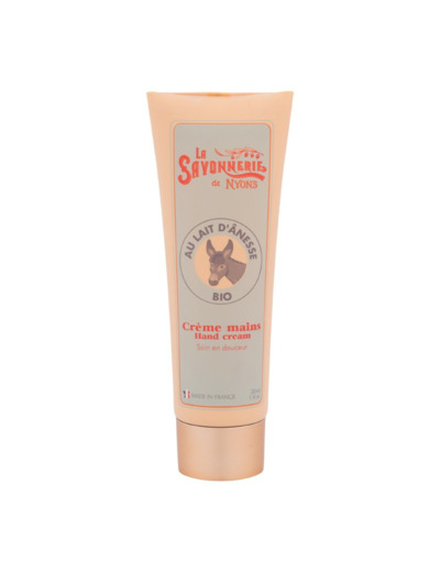 CREME POUR LES MAINS AU LAIT D'ANESSE BIO SAVONNERIE DE NYONS 75ML