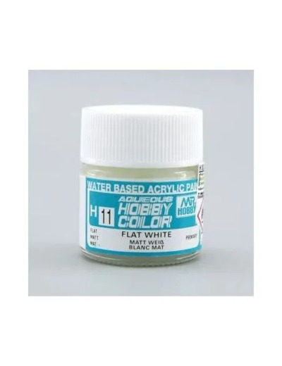 PEINTURE MAQUETTE MR HOBBY H011 BLANC MAT 10ML
