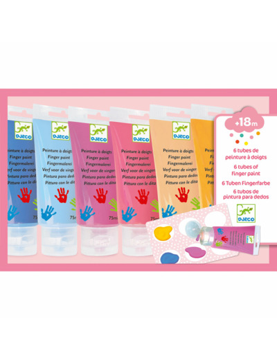 6 Tubes De Peinture À Doigts Sweet - DJ09000