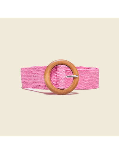 Ceinture tressée boucle ronde