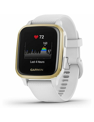 Garmin venu sq 3,3 cm (1.3") lcd 40 mm numérique 240 x 240 pixels écran tactile or, blanc gps (satellite)