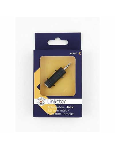 Adaptateur jack 3,5mm mâle/ 6,35mm femelle