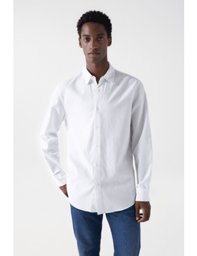 CHEMISE EN COTON TEXTURÉ