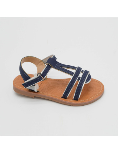 Sandale ouverte fille marine