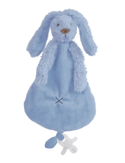 doudou Lapin Richie bleu profond 28 cm –  133102 - Happy Horse