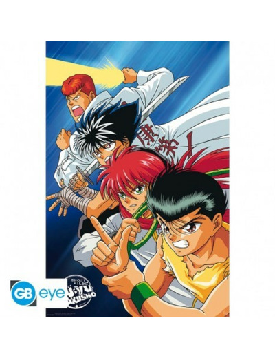 YU YU HAKUSHO - Poster "Groupe" roulé filmé (91.5x61)