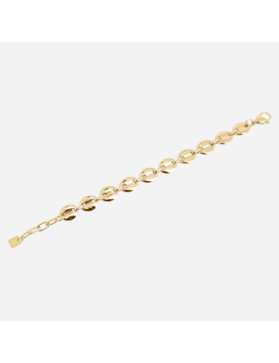 Bracelet ZAG en acier doré