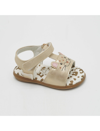Sandale ouverte bebe fille or