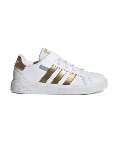 Basket junior fille blanc adidas grand court