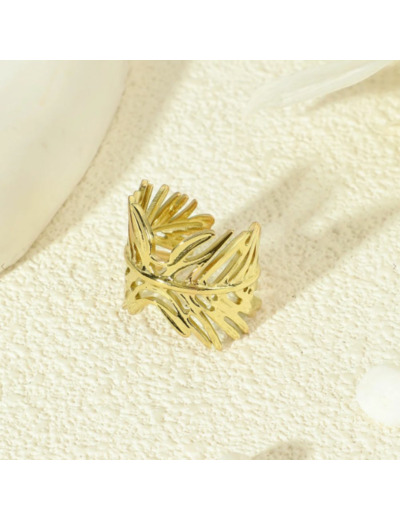 Bague Ajustable Sakura - Dorée