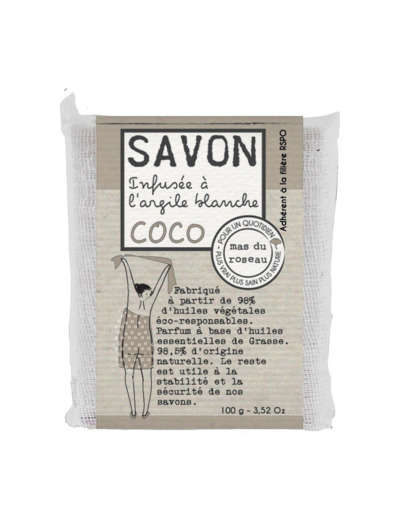 SAVONNETTE PARFUMEE SANS EDTA MAS DU ROSEAU 100G