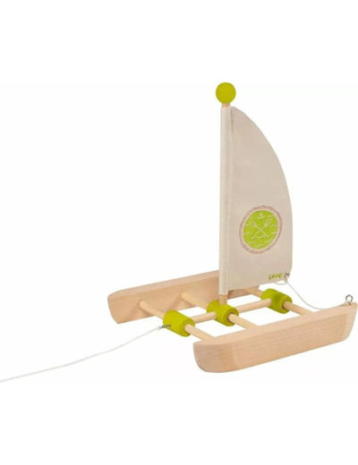 Bâteau en bois navigable Thonier  22 cm - 105 (Copie)