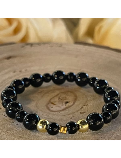 Bracelet Tourmaline noir enfant