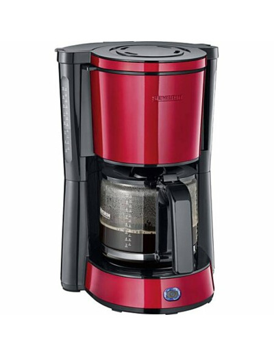Ka4817 cafetiere severin, noir/rouge métallique, 1000 w, 1.4 l