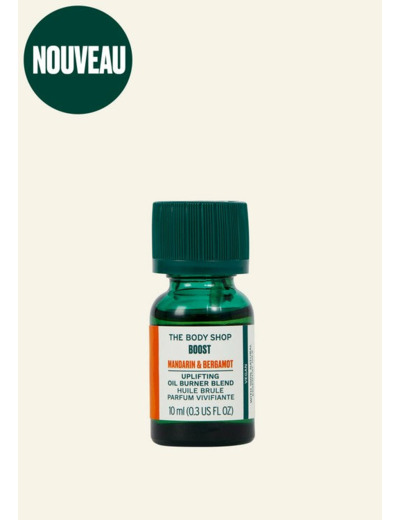 Mix huiles pour brûleur Boost Mandarine & Bergamote