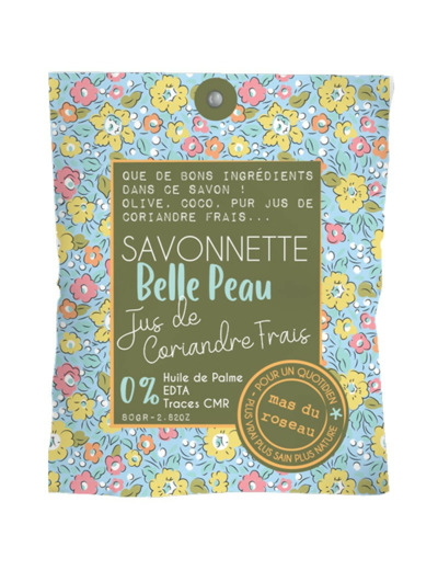 SAVONNETTE "BELLE PEAU" CORIANDRE MAS DU ROSEAU 80G