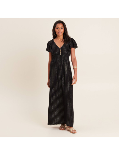 Robe longue droite fluide