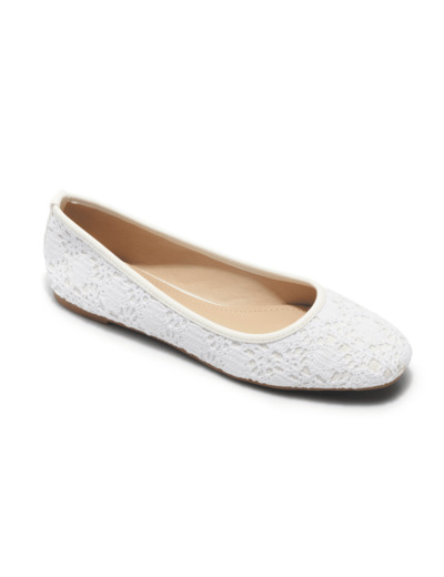 Ballerine femme blanc